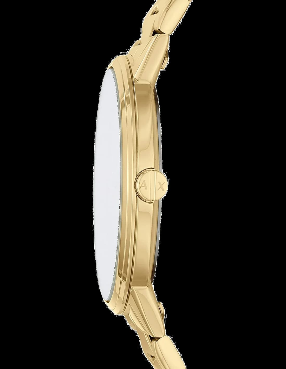 Montre Homme Armani Exchange AX2707 en acier inoxydable doré jaune vue 2