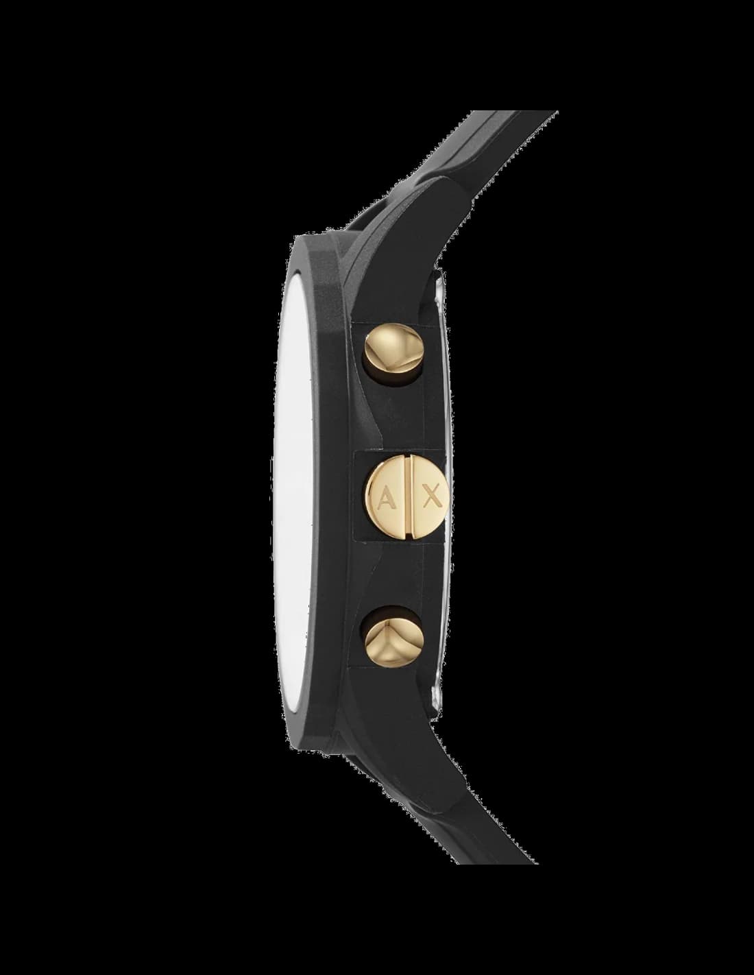 Visage cadran Armani Exchange AX7105 avec index appliqués et aiguilles luminescentes, guichet date à 3h, lisibilité optimale