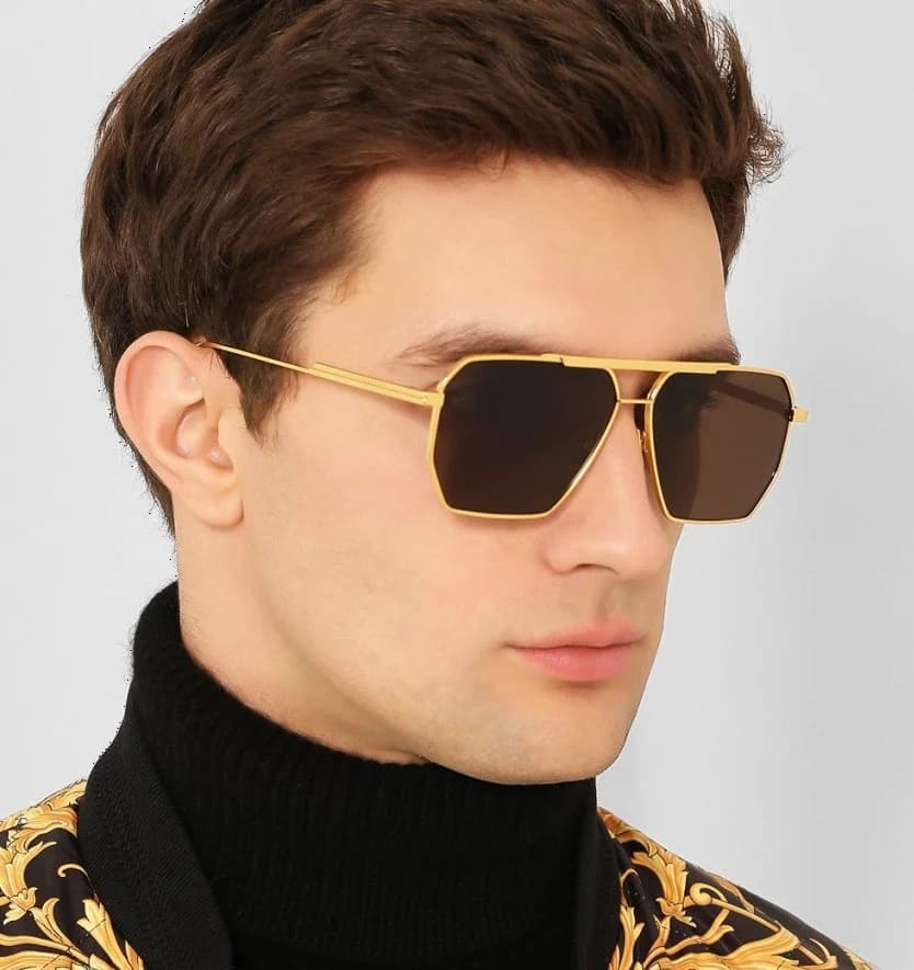 Lunettes de soleil Bottega Veneta BV1012S en métal, unisexe vue 5