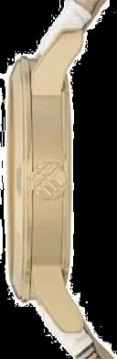 Visage cadran Burberry BU9015 aux index appliqués, logo emblématique à 12h, fond guilloché et aiguilles dauphine