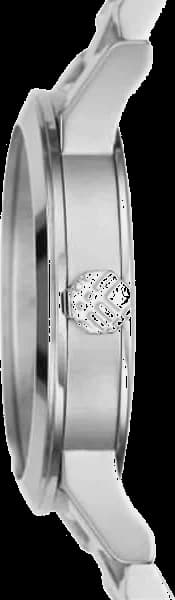 Attache bracelet Burberry BU9037 doté d'un bracelet acier inoxydable à mailles milanaises et fermoir déployant