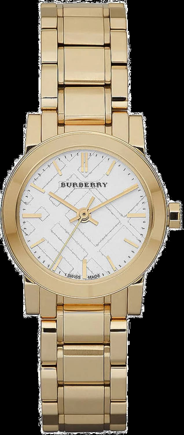 Montre Femme Burberry BU9203 Heritage Acier Doré Jaune Swiss Made