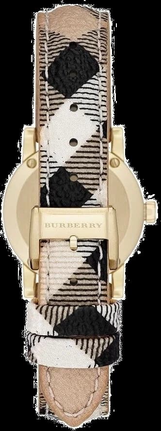 Visage cadran Burberry BU9226 avec index romains noirs et aiguilles en acier inoxydable