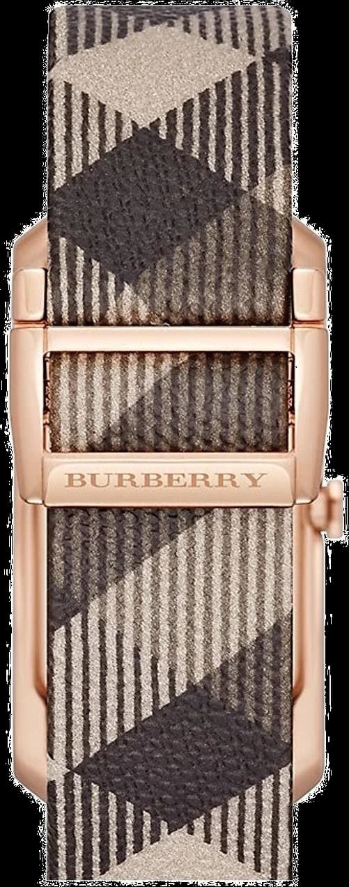 Visage cadran Burberry BU9408 avec index appliqués bâton et aiguilles dauphine pour lisibilité classique