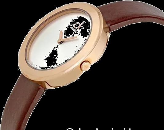 Visage cadran Calvin Klein K3N236G6 affiche un cadran blanc épuré aux index bâtons polis et aiguilles dauphine