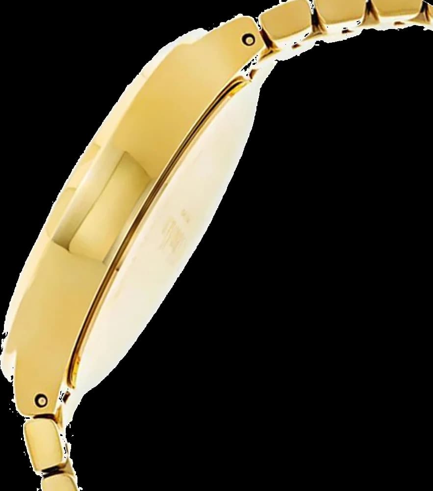 Visage cadran Calvin Klein K4U23526 avec index bâtons appliqués et aiguilles dauphine en finition dorée