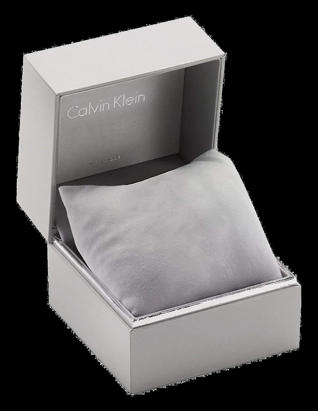 Attache bracelet Calvin Klein K4U23626 en acier inoxydable or rose PVD, maillage Milan tressé, fermoir déployant double sécurité