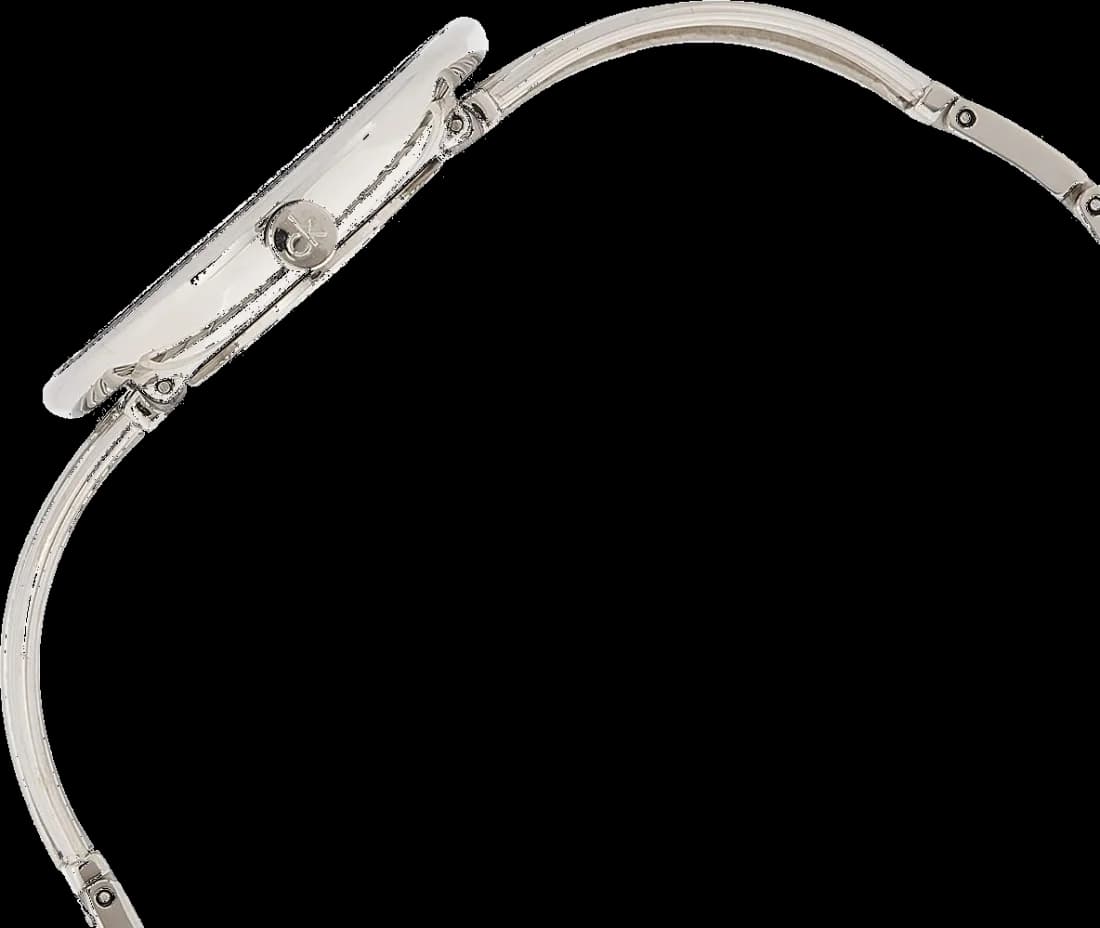 Attache bracelet Calvin Klein K6S2N111 en acier inoxydable brossé avec fermoir déployant sécurisé