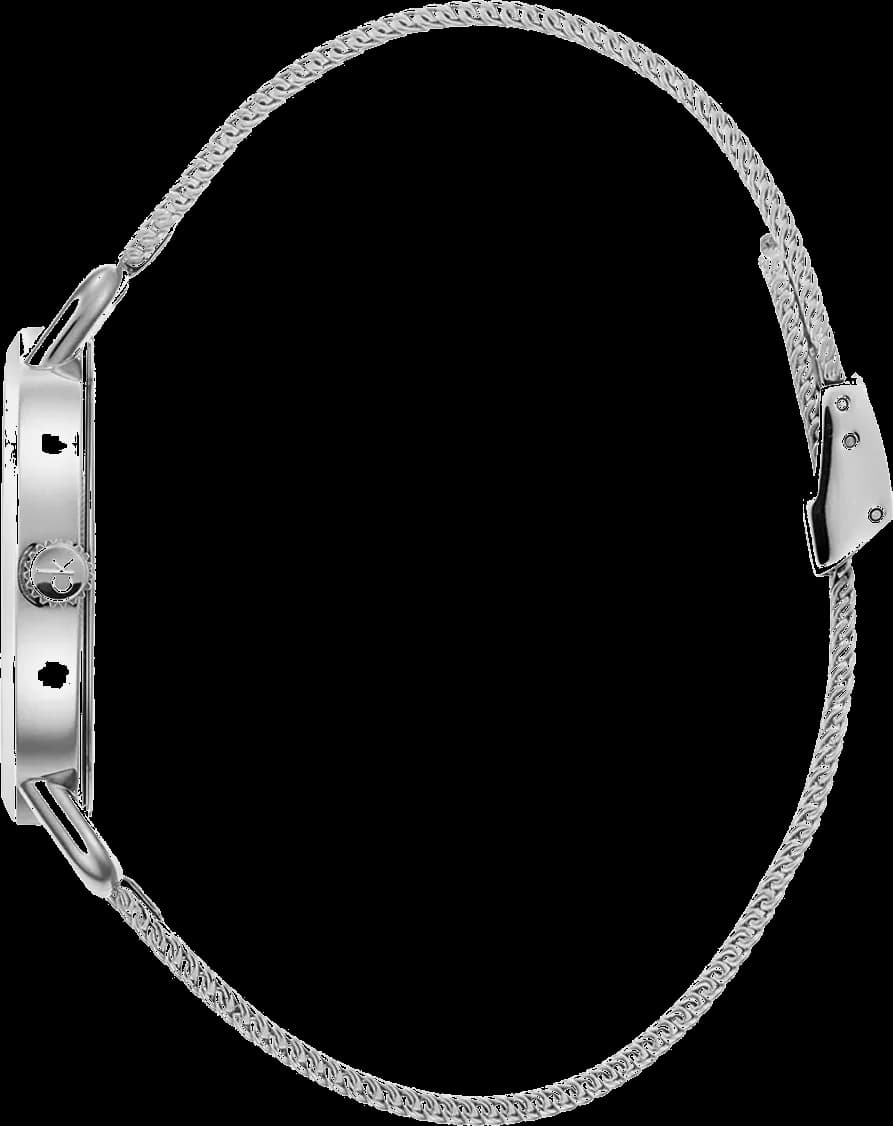 Attache bracelet Calvin Klein K7B23126 en acier inoxydable argenté avec maille milanaise flexible et fermoir déployant sécurisé