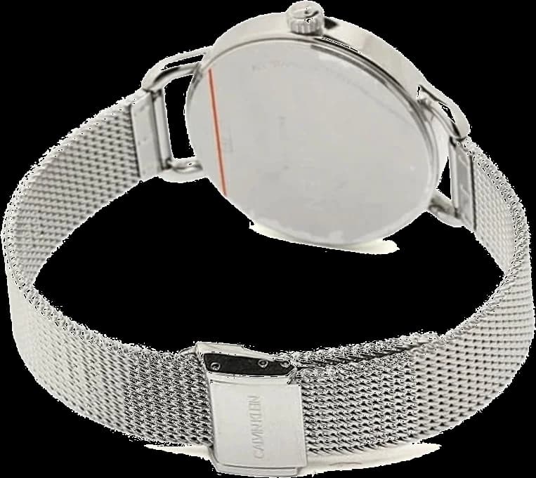 Lunette boîtier Calvin Klein K7B23126 en acier 316L brossé et poli, épaisseur fine 7mm pour un port confortable au poignet