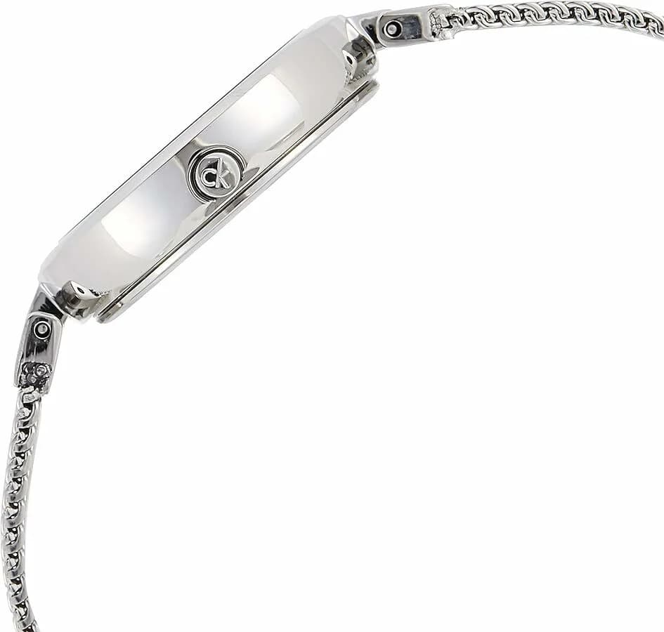 Attache bracelet Calvin Klein K8G23126 en maille milanaise acier inoxydable avec fermoir déployant ajustable