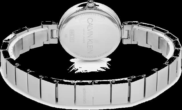 Attache bracelet Calvin Klein K8G23141 en acier inoxydable poli avec fermoir déployant signé