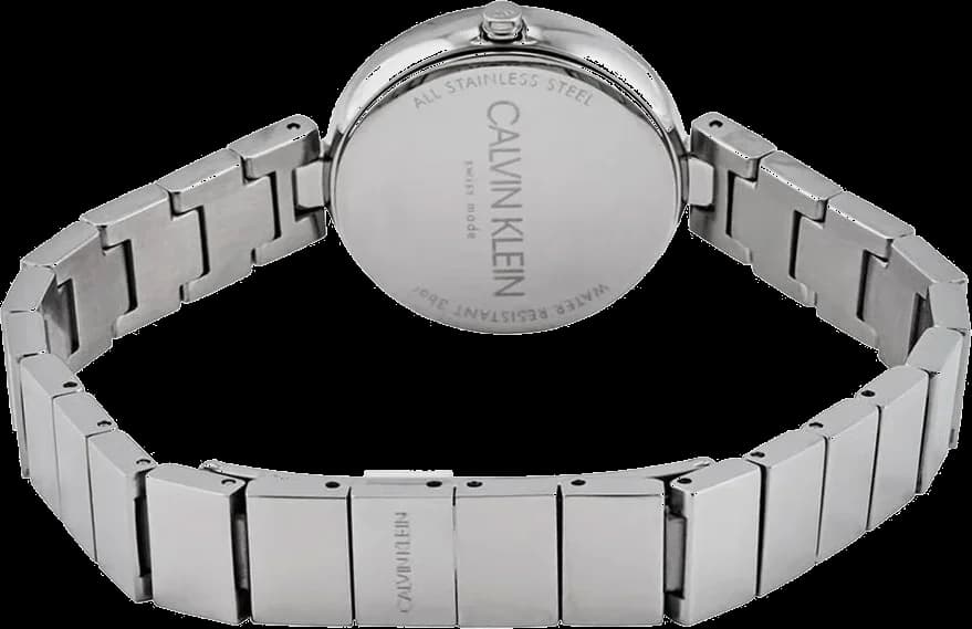 Attache bracelet Calvin Klein K8G23146 est un maillot milanais en acier inoxydable avec fermoir déployant à double bouton-poussoir
