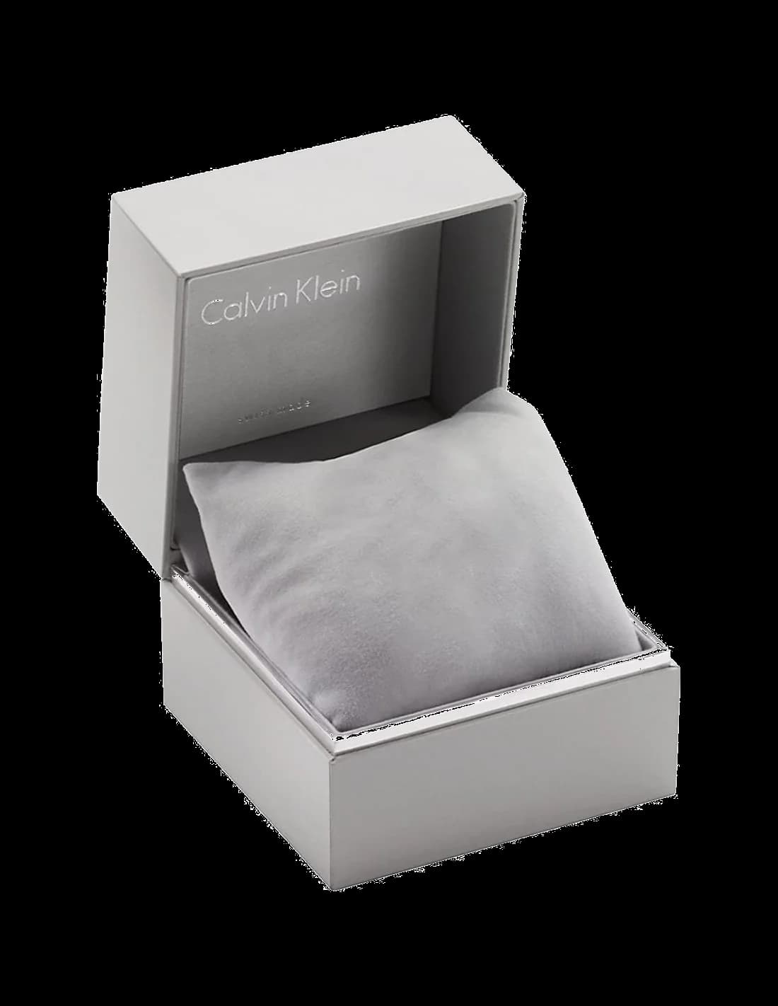Lunette boîtier Calvin Klein K8N23546 en acier inoxydable doré, lunette lisse polie, profil fin 7 mm, fond plein gravé, étanchéité 30m