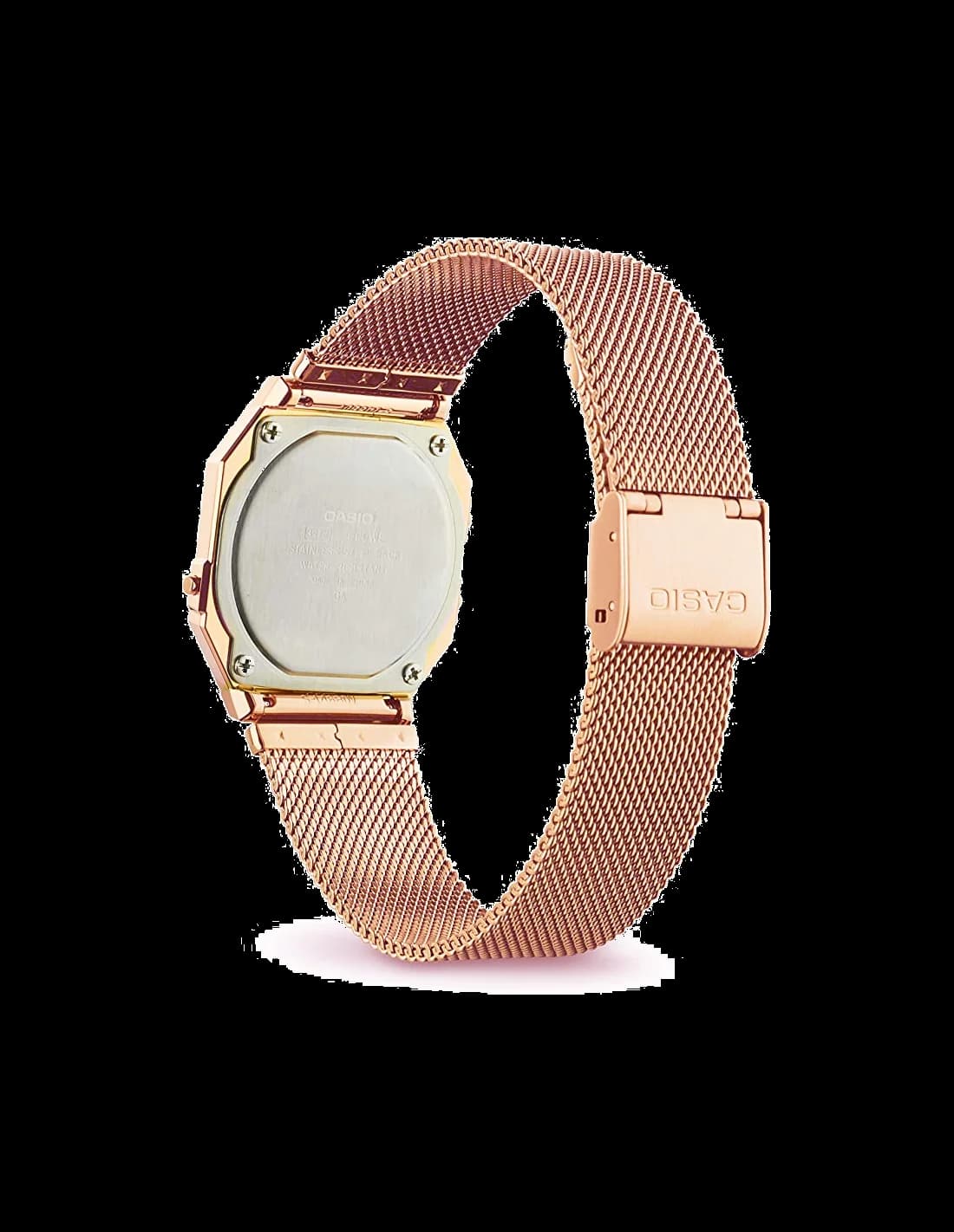 Montre Casio Vintage A700WMG-5DF Digital - Maille Milanaise Or Rose - Unisexe vue 4