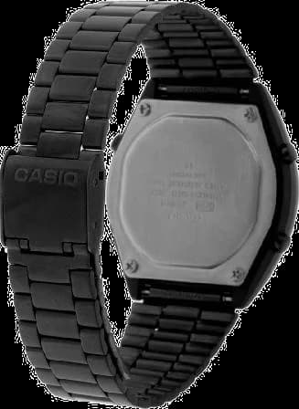 Montre Homme Casio B640WB-1BEF Vintage Noire à Affichage Digital vue 2