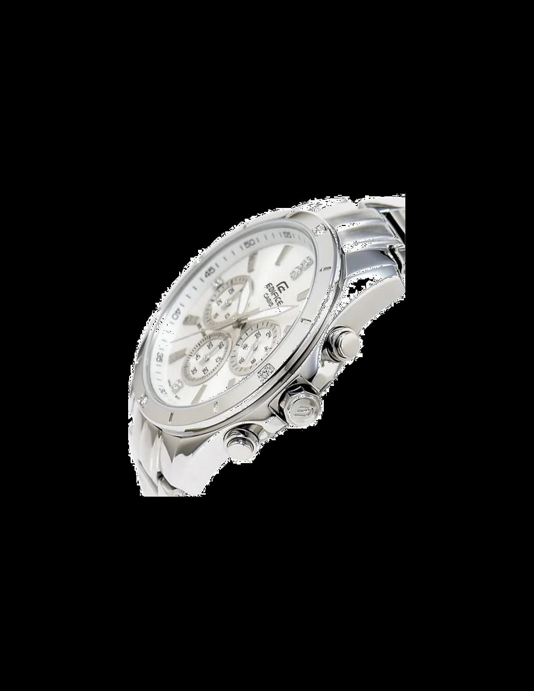 Montre Casio EF-544D-7AVEF Homme en Acier Argenté - Chronographe Sport vue 2