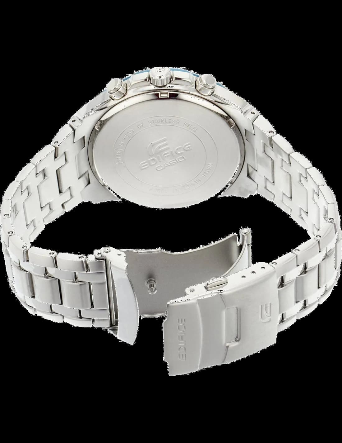 Montre Casio EF-544D-7AVEF Homme en Acier Argenté - Chronographe Sport vue 3