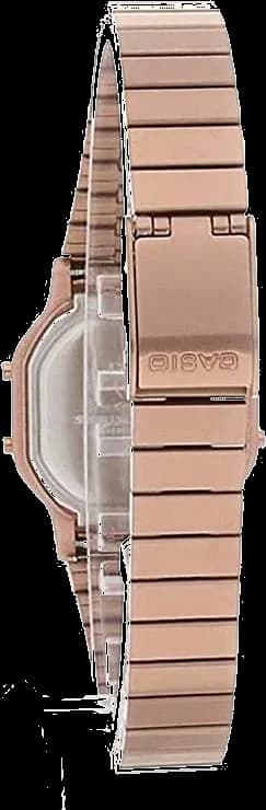 Montre Casio LA-11WR-5AEF pour Femme - Cadran Carré Digital Doré Rose vue 2