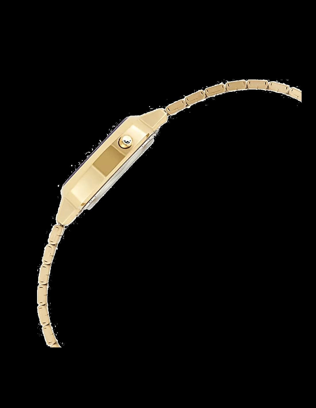 Montre Casio Vintage LA670WEGA-6EF Femme Dorée Cadran Violet Digital vue 2