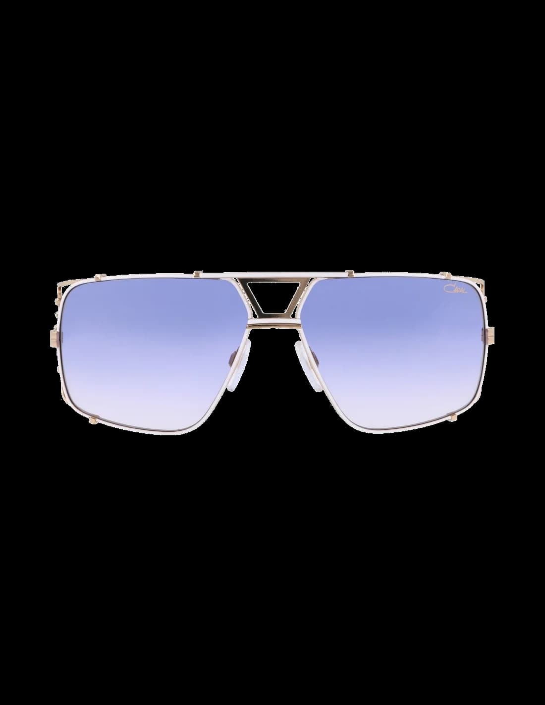 Lunettes de soleil Cazal Legends 9093 004 pour Homme - Monture blanche, verres bleu dégradé vue 2