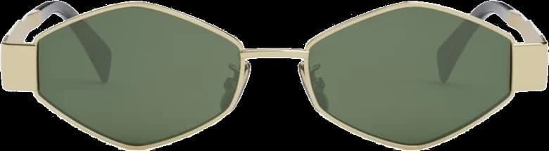 Lunettes de soleil Celine Triomphe 01 CL40254U - Monture géométrique unisexe vue 2