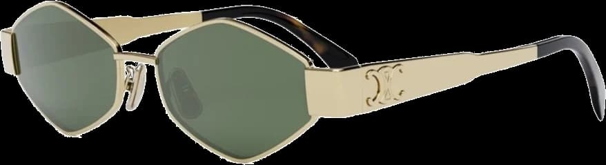 Lunettes de soleil Celine Triomphe 01 CL40254U - Monture géométrique unisexe vue 3