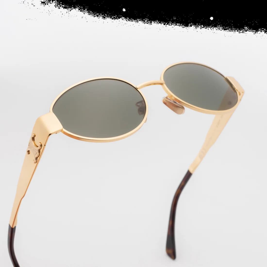 Lunettes de soleil Celine Triomphe 01 - Monture métal ovale CL40235U - Femme vue 7