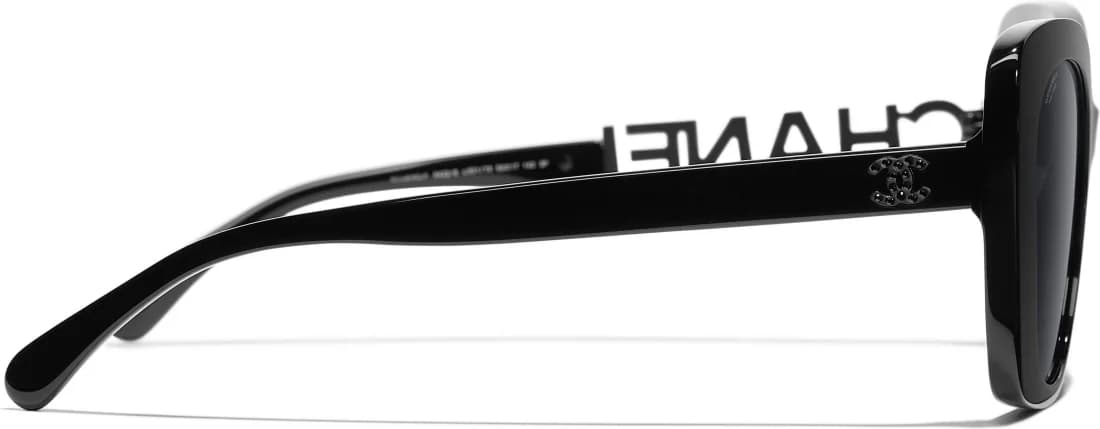 Lunettes de soleil Chanel 5422-B Noir pour Femme vue 3