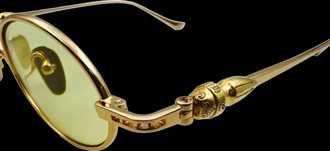 Lunettes de Soleil Chrome Hearts CH8118 Aviator Métal Unisexe vue 2