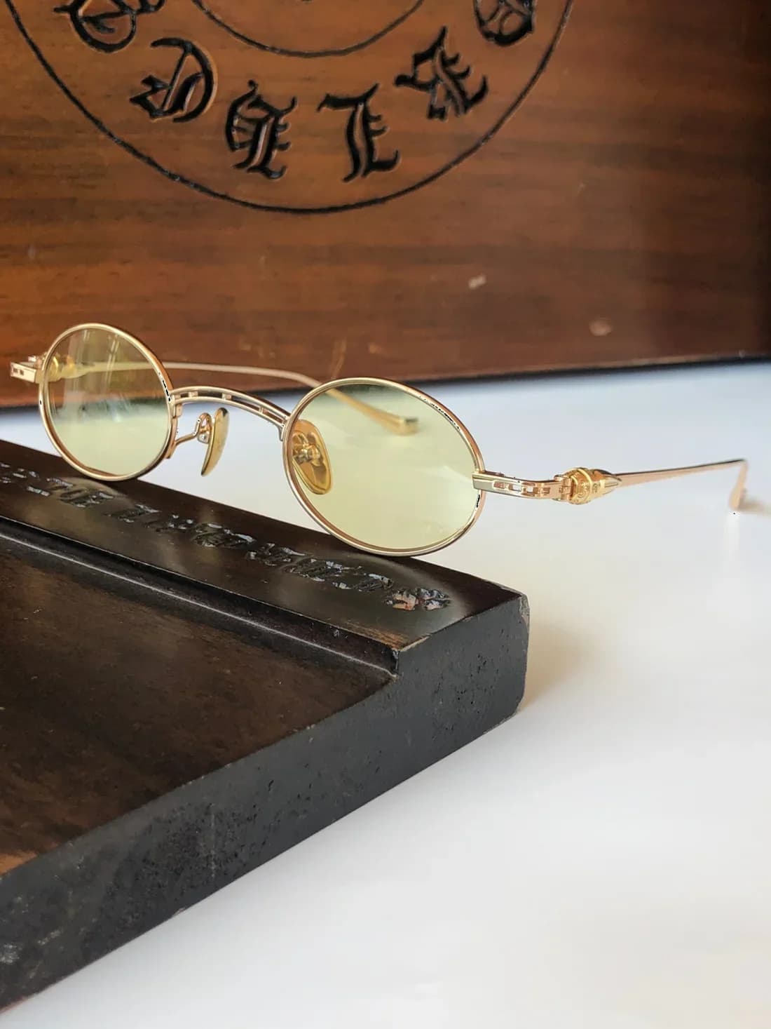 Lunettes de Soleil Chrome Hearts Ripping Aviator Métal - Unisexe vue 6