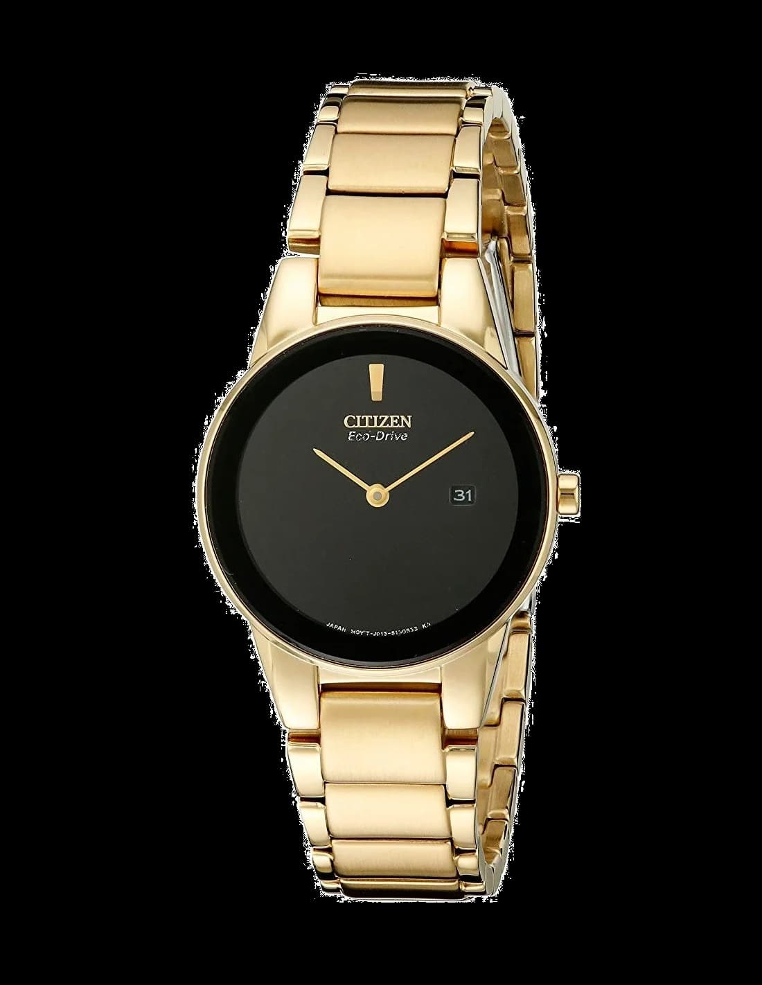 Montre Femme Citizen Eco-Drive GA1052-55E - Boîtier Or et Cadran Noir