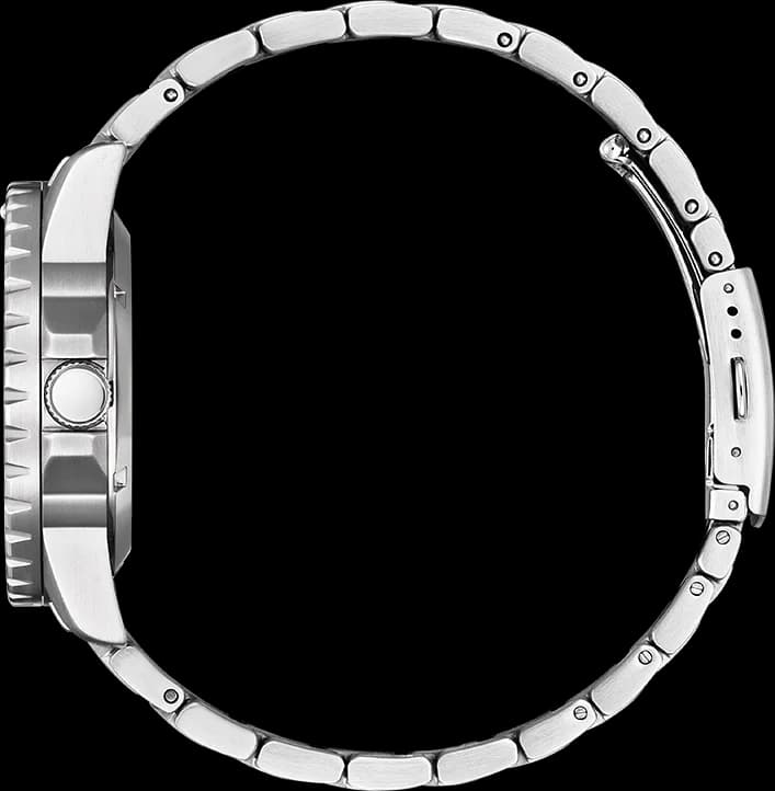Attache bracelet Citizen NJ0120-81E en acier inoxydable à maillons vissés et fermoir déployant sécurisé