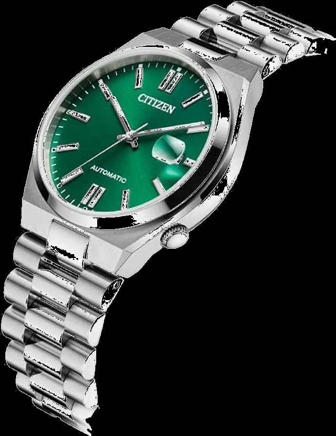 Montre Citizen Automatique NJ0150-81X pour Homme - Cadran Vert, Boîtier Acier vue 2