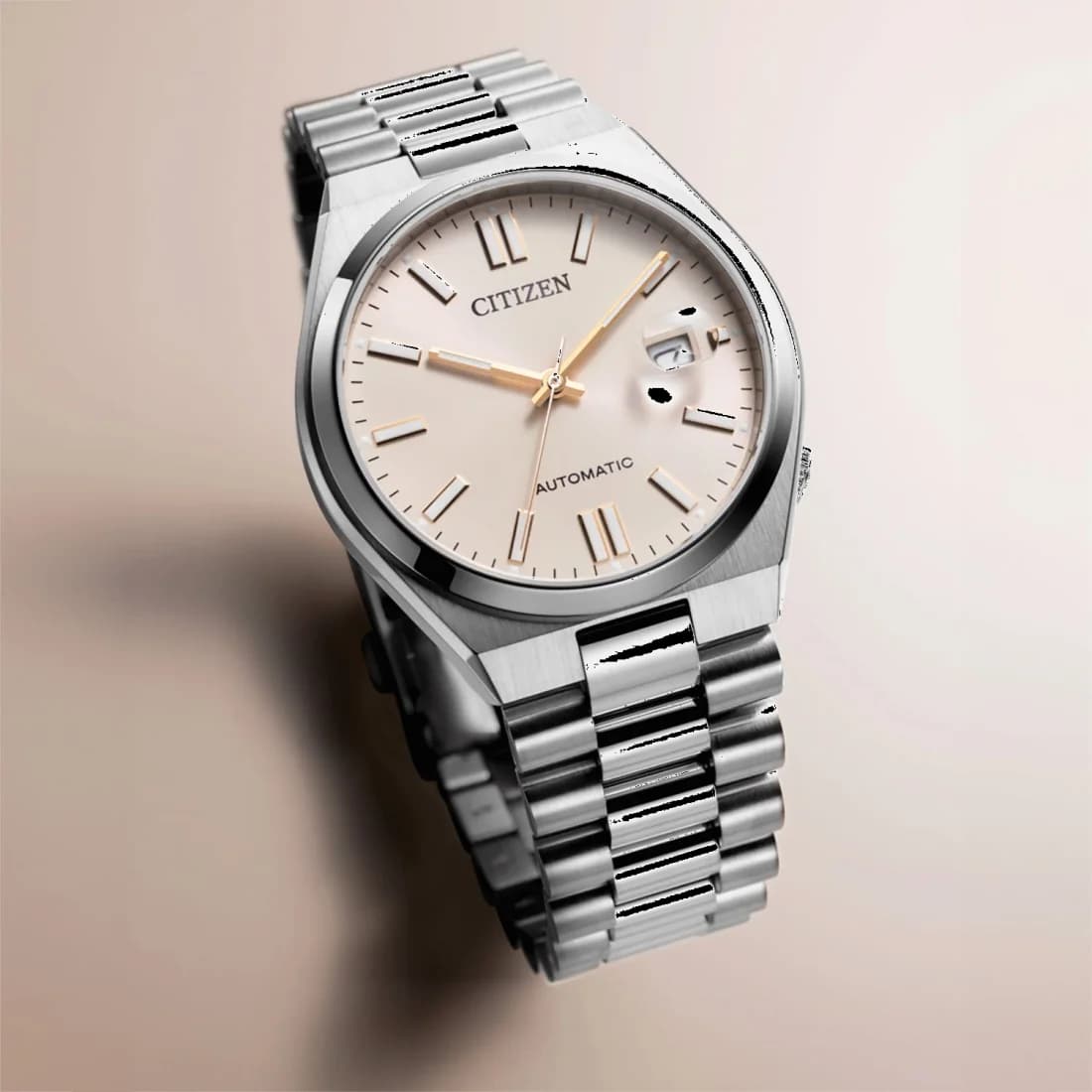 Montre Citizen Tsuyosa Automatique NJ0151-88W - Cadran Champagne, Acier - Homme vue 4