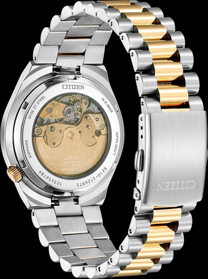 Montre Citizen Tsuyosa Automatique NJ0154-80H - Cadran Gris, Bicolore Acier/Or Rose - Unisexe vue 2