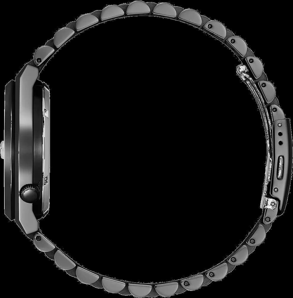Attache bracelet Citizen NJ0155-87E bracelet acier inoxydable à maillons, fermoir déployant ajustable et poussoirs