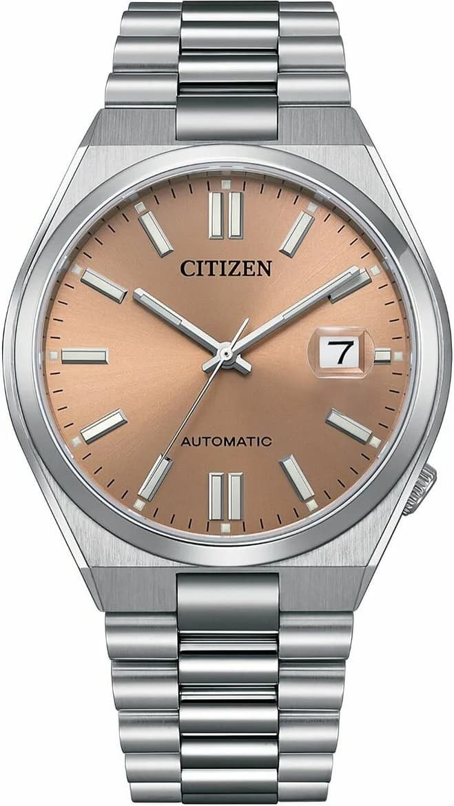 Montre Citizen Automatique NJ0158-89Y pour Homme - Cadran Rose Pantone, Acier