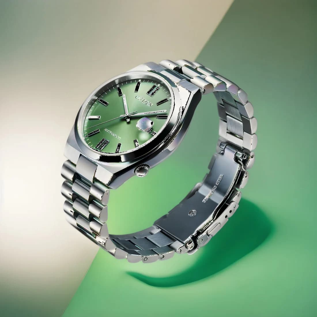 Lunette boîtier Citizen NJ0158-89Z ronde en acier brossé 40mm avec verre saphir antireflet