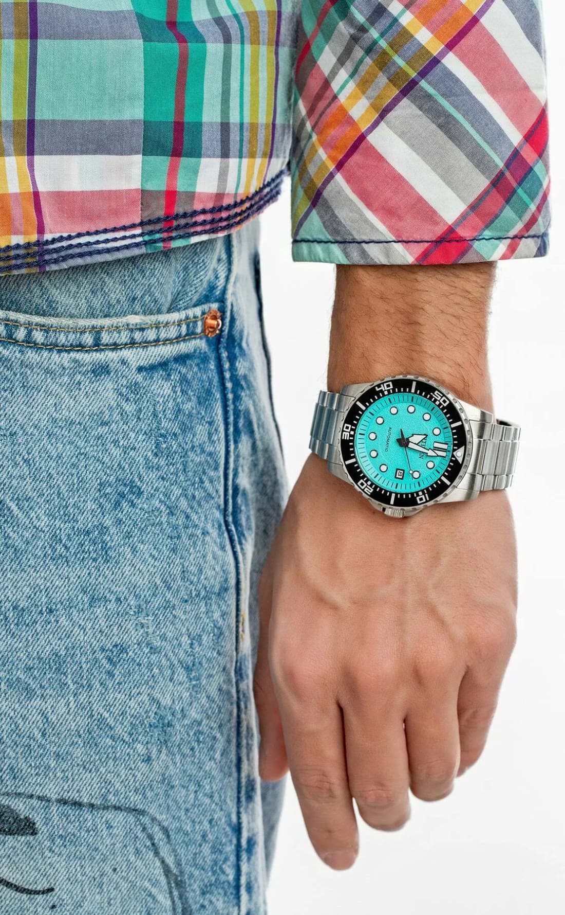 Montre Homme Citizen Automatique NJ0170-83X Cadran Bleu Tiffany Acier vue 5