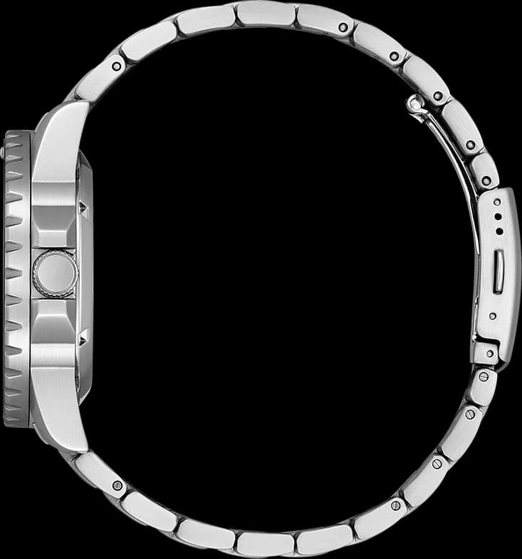 Lunette boîtier Citizen NJ0178-81M rond acier 40mm, lunette lisse polie, fond transparent vissé, verre saphir, profil mince ergonomique