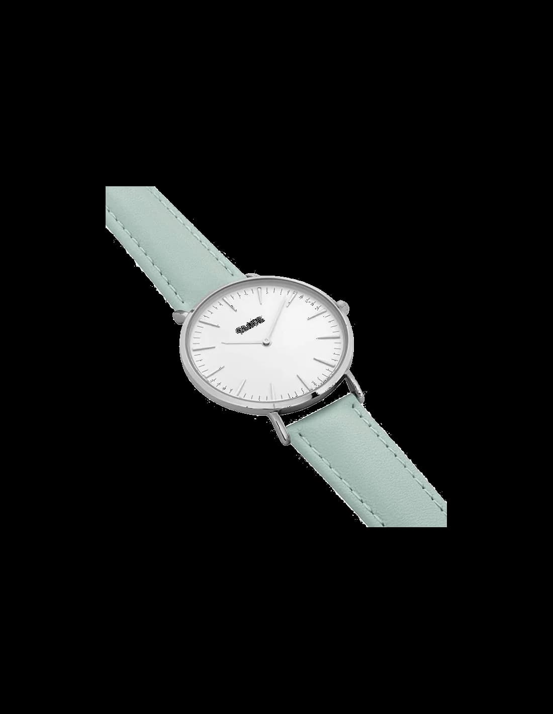 Visage cadran Cluse CL18225 avec index bâtons et chiffres romains alternés, complications date et petite seconde
