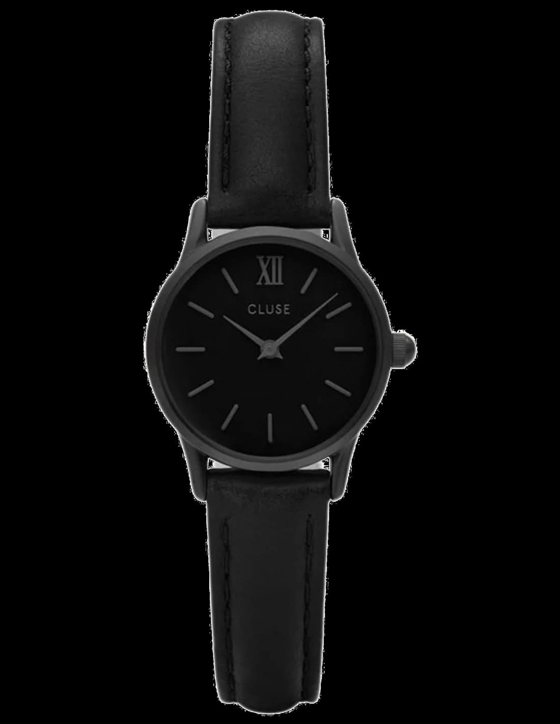 Garde-temps Cluse CL50015 arborant un cadran blanc épuré avec index dorés et aiguilles fines offrant une lisibilité classique