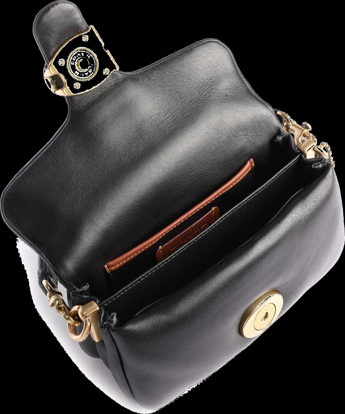 Sac à bandoulière Coach Pillow Tabby 18 en cuir nappa - Référence C3880 vue 2