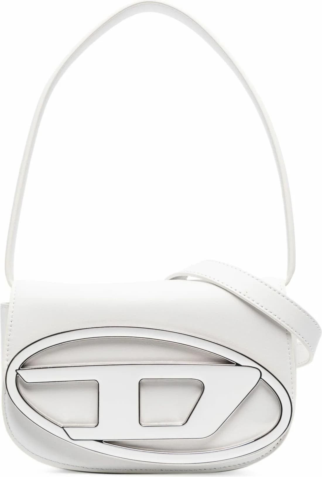 Sac à main Diesel 1DR Medium en cuir blanc - Réf. 111503 - Pour femme