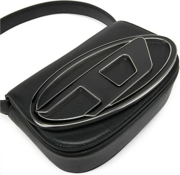 Sac à main Diesel 1DR Medium en cuir noir pour femme - Réf. 111504 vue 3