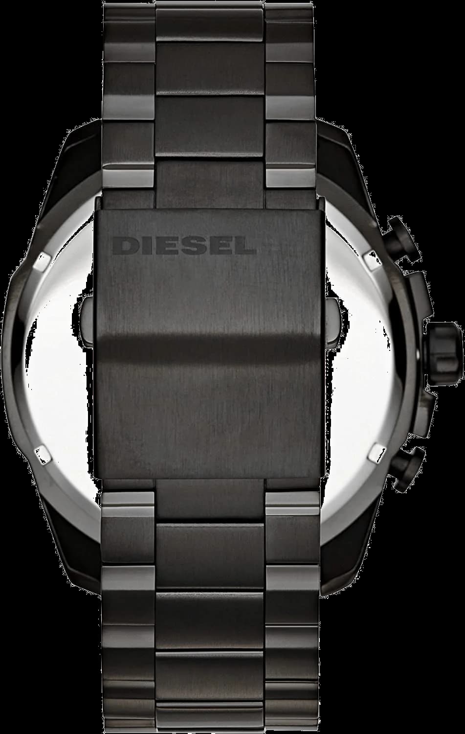 Montre Diesel Mega Chief DZ4318 pour Homme, Boîtier Acier Noir 51mm, Verre Iridescent vue 2
