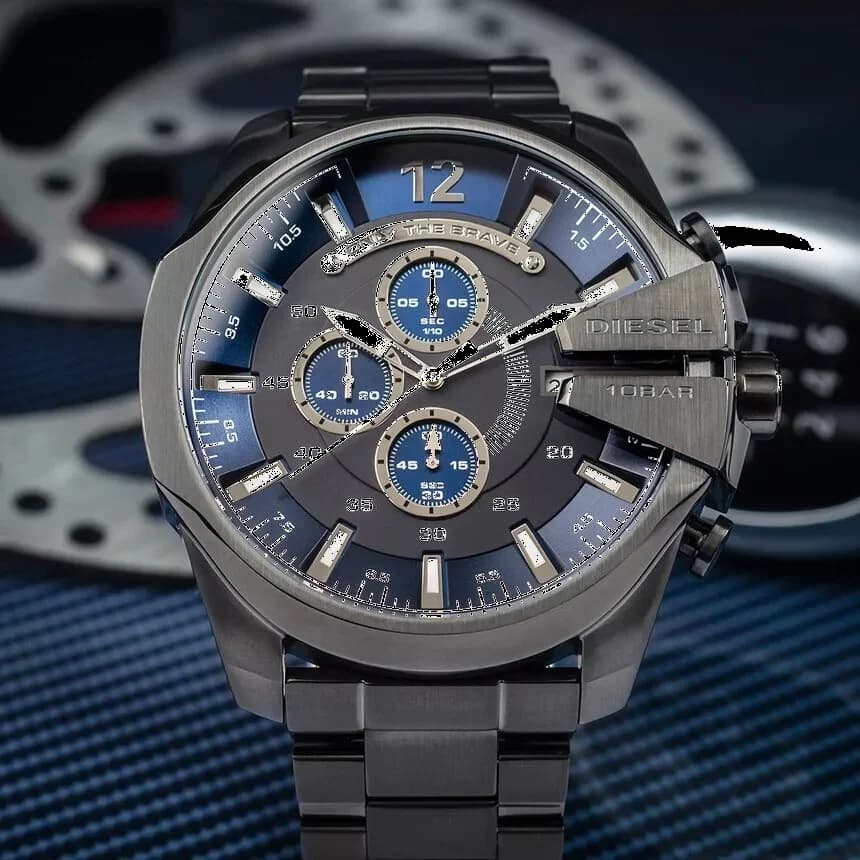 Montre Diesel Mega Chief DZ4329 pour Homme, Boîtier Acier Anthracite 59mm vue 5