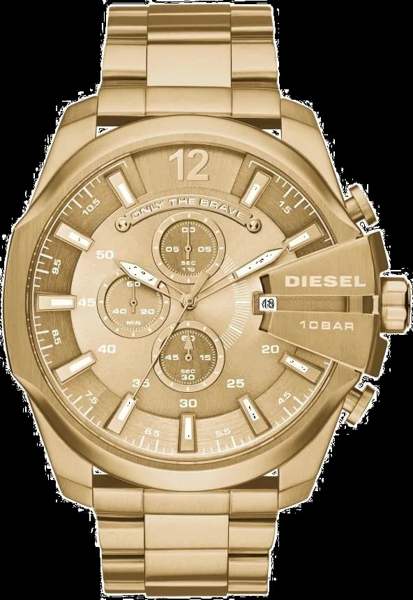 Montre Diesel Mega Chief DZ4360 pour Homme en Acier Doré
