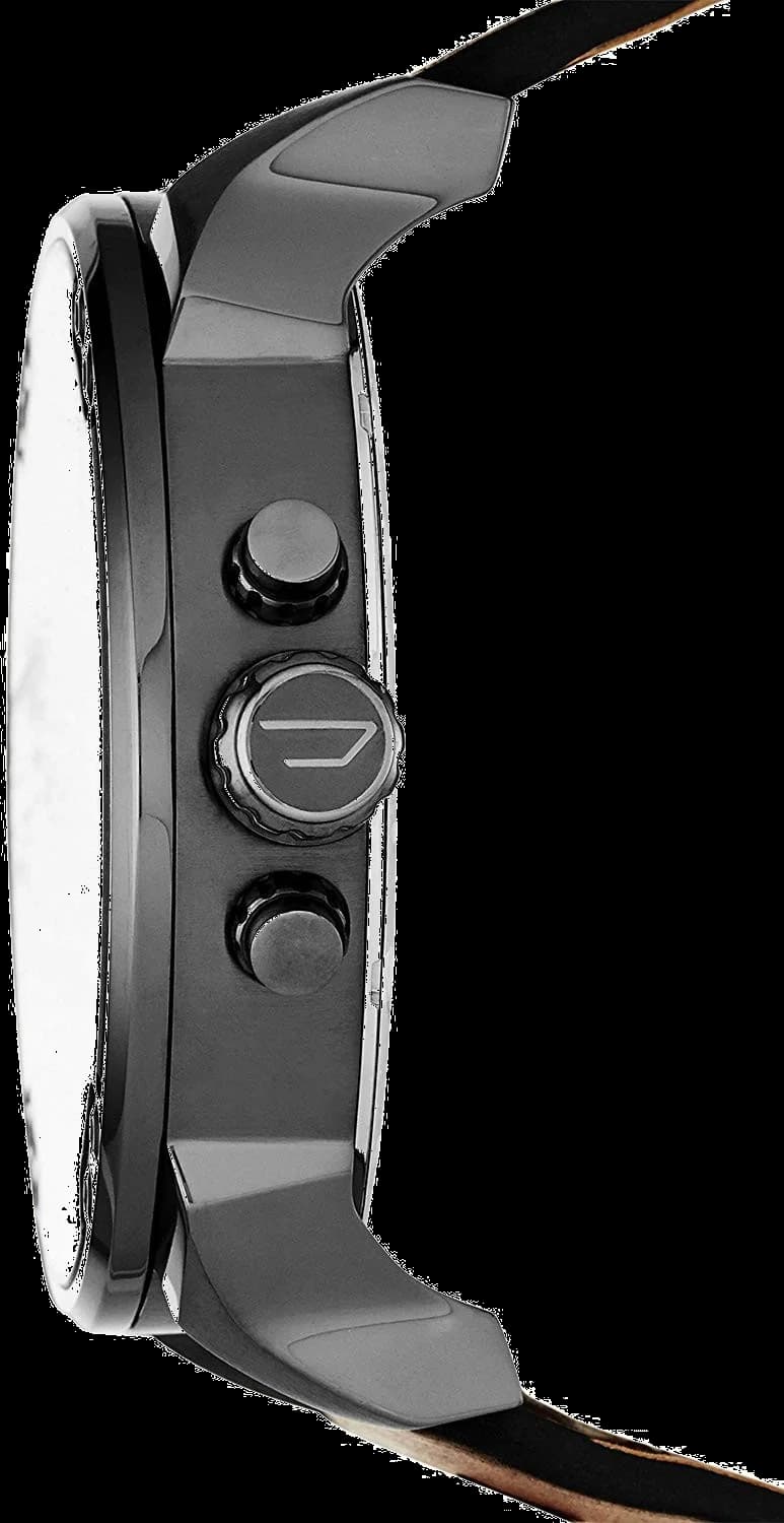 Montre Diesel Mr Daddy 2.0 DZ7332 pour Homme - Boîtier Acier Anthracite, Cadran Noir, Bracelet Cuir vue 2